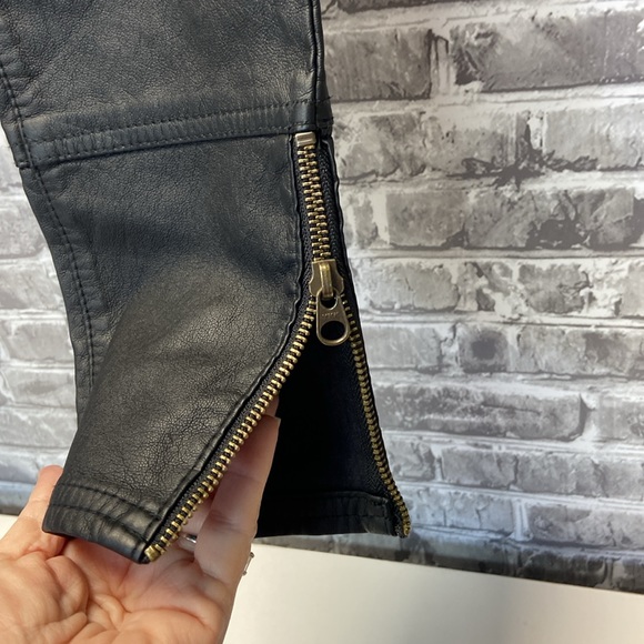 NWT Free People faux leather pants - Picture 4 of 9